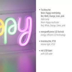 85027-70 NEON-HAPPY KINKIET MULTIKOLOR