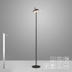 19311-18 AMAG LAMPA PODŁOGOWA/ZEWNĘTRZNA BEZPRZEWODOWA CZARNY