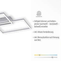 14018-55 IVEN LAMPA SUFITOWA STALOWY
