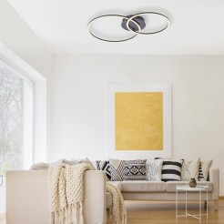 14537-18 IVANKA LAMPA SUFITOWA CZARNY