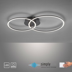 14537-18 IVANKA LAMPA SUFITOWA CZARNY