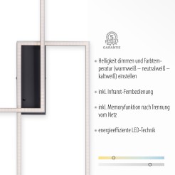 14140-18 IVEN LAMPA SUFITOWA CZARNY