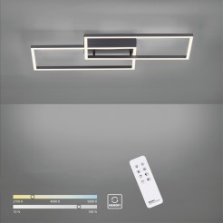 14140-18 IVEN LAMPA SUFITOWA CZARNY