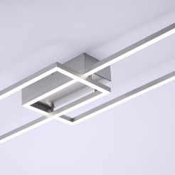 14019-55 IVEN LAMPA SUFITOWA STALOWY