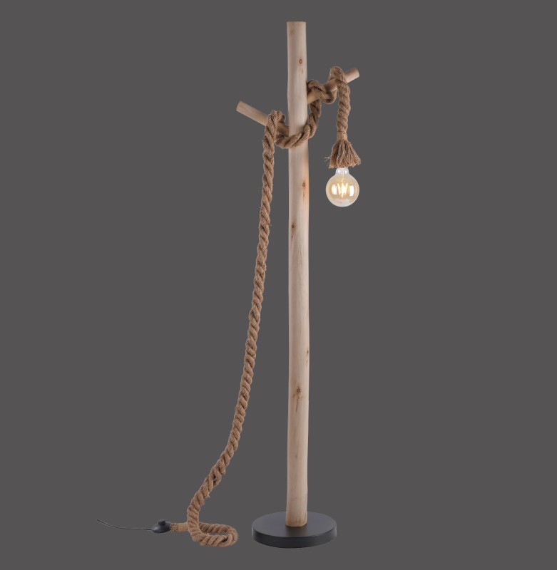 15484-18 ROPE LAMPA PODŁOGOWA BRĄZOWY