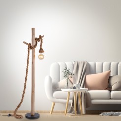 15484-18 ROPE LAMPA PODŁOGOWA BRĄZOWY