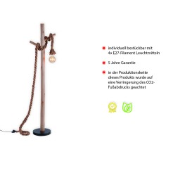 15484-18 ROPE LAMPA PODŁOGOWA BRĄZOWY