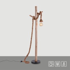 15484-18 ROPE LAMPA PODŁOGOWA BRĄZOWY