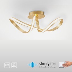 8331-12 MELINDA LAMPA SUFITOWA ZŁOTY