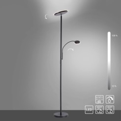 11709-18 HANS LAMPA PODŁOGOWA CZARNY