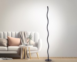 15168-18 WAVE LAMPA PODŁOGOWA CZARNY