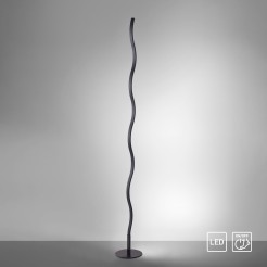 15168-18 WAVE LAMPA PODŁOGOWA CZARNY