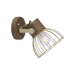 11486-60 ALAMI LAMPA SUFITOWA/KINKIET MATOWY MOSIĄDZ