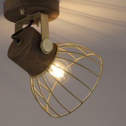 11486-60 ALAMI LAMPA SUFITOWA/KINKIET MATOWY MOSIĄDZ