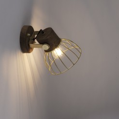 11486-60 ALAMI LAMPA SUFITOWA/KINKIET MATOWY MOSIĄDZ