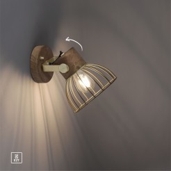 11486-60 ALAMI LAMPA SUFITOWA/KINKIET MATOWY MOSIĄDZ