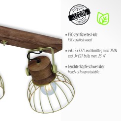 11488-60 ALAMI LAMPA SUFITOWA MATOWY MOSIĄDZ