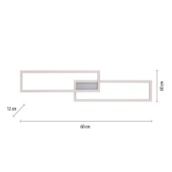 16430-55 LOLASMART-MAXI LAMPA SUFITOWA STALOWY