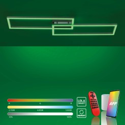 16430-55 LOLASMART-MAXI LAMPA SUFITOWA STALOWY