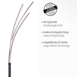 15383-18 MAJA LAMPA PODŁOGOWA CZARNY