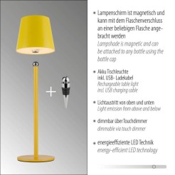 19251-81 BOTERIA LAMPA STOŁOWA ŻÓŁTY