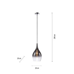 2061-17 PILUA LAMPA WISZĄCA CHROM