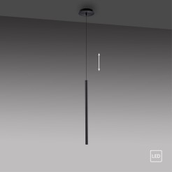 2111-18 FLUTE LAMPA WISZĄCA CZARNY