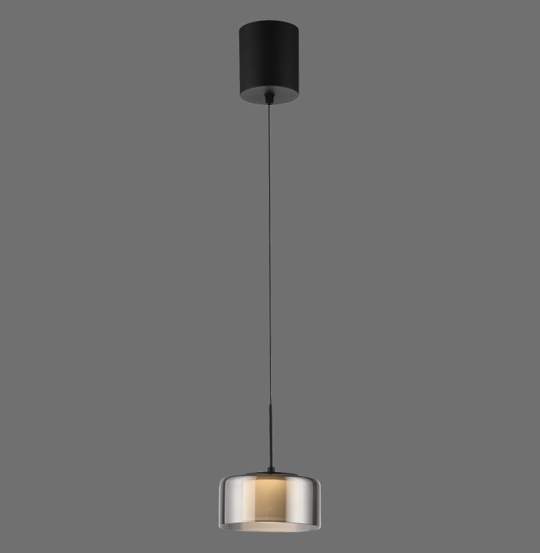 2112-18 RIKA LAMPA WISZĄCA CZARNY/SMOKY