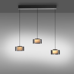 2113-18 RIKA LAMPA WISZĄCA CZARNY/SMOKY