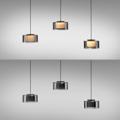 2113-18 RIKA LAMPA WISZĄCA CZARNY/SMOKY