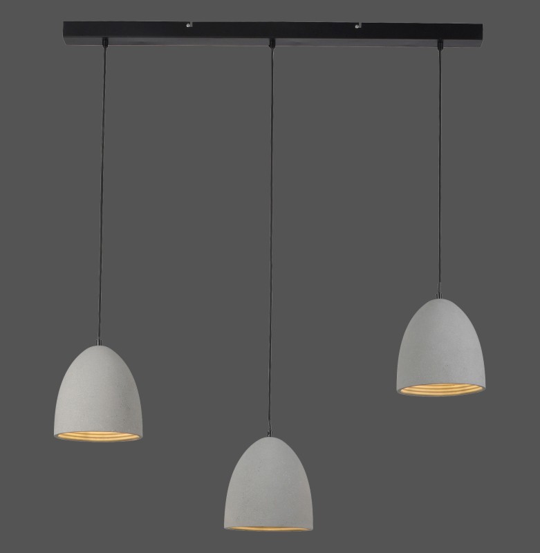 2233-22 ETON LAMPA WISZĄCA SZARY/CZARNY
