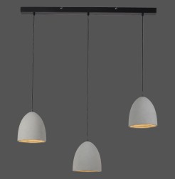 2233-22 ETON LAMPA WISZĄCA SZARY/CZARNY