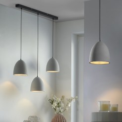 2233-22 ETON LAMPA WISZĄCA SZARY/CZARNY