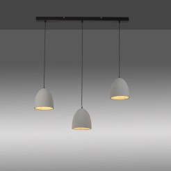 2233-22 ETON LAMPA WISZĄCA SZARY/CZARNY