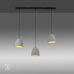 2233-22 ETON LAMPA WISZĄCA SZARY/CZARNY