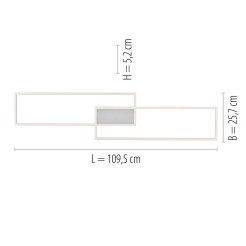 14711-55 ASMIN LAMPA SUFITOWA STALOWY
