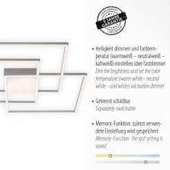 14713-55 ASMIN LAMPA SUFITOWA STALOWY