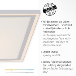 14855-16 EDGING LAMPA SUFITOWA BIAŁY