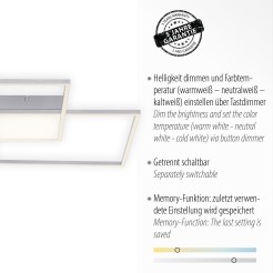 14712-55 ASMIN LAMPA SUFITOWA STALOWY