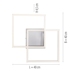 14002-55 IVEN LAMPA SUFITOWA STALOWY