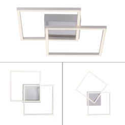 14002-55 IVEN LAMPA SUFITOWA STALOWY