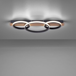 15616-78 TROOPER LAMPA SUFITOWA DREWNO/CZARNY