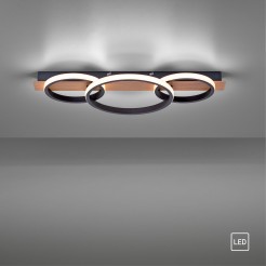 15616-78 TROOPER LAMPA SUFITOWA DREWNO/CZARNY