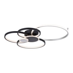 14549-18 PAPILON LAMPA SUFITOWA CZARNY/ALUMINIUM