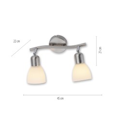 11952-55 KARO LAMPA SUFITOWA STALOWY