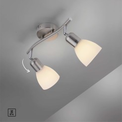 11952-55 KARO LAMPA SUFITOWA STALOWY