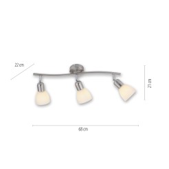11953-55 KARO LAMPA WISZĄCA STALOWY