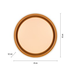 14368-60 SATI LAMPA SUFITOWA MATOWY MOSIĄDZ