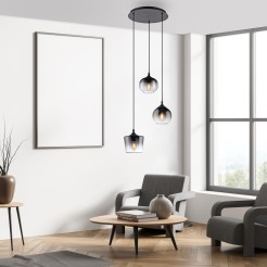 15424-18 ZEA LAMPA WISZĄCA CZARNY