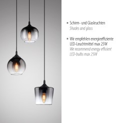 15424-18 ZEA LAMPA WISZĄCA CZARNY
